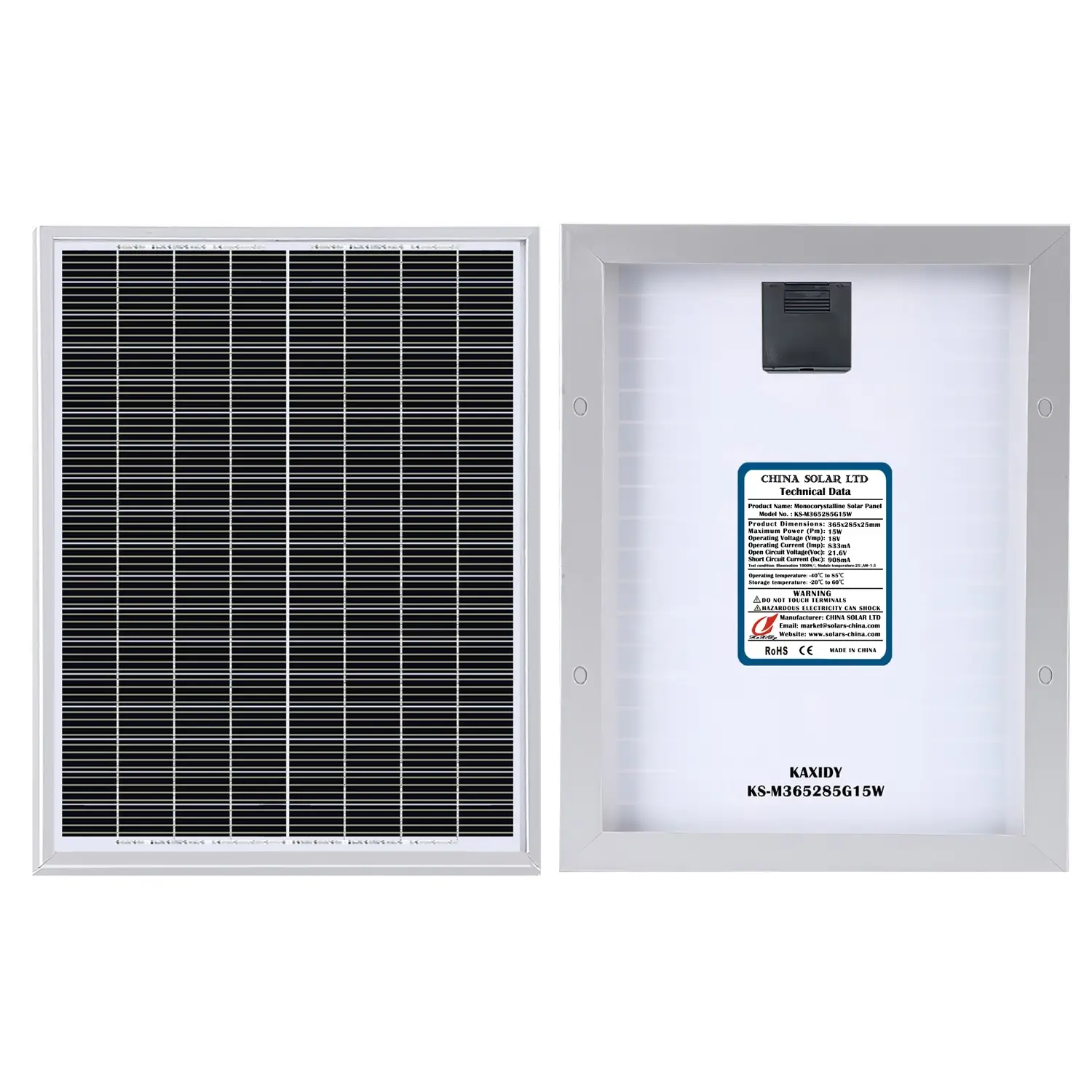 15W Panou Solar Monocristalin