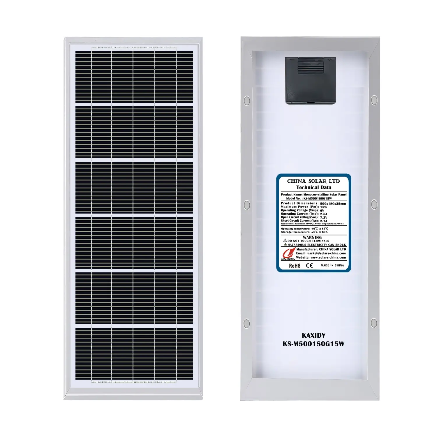 15W Panou Solar Monocristalin