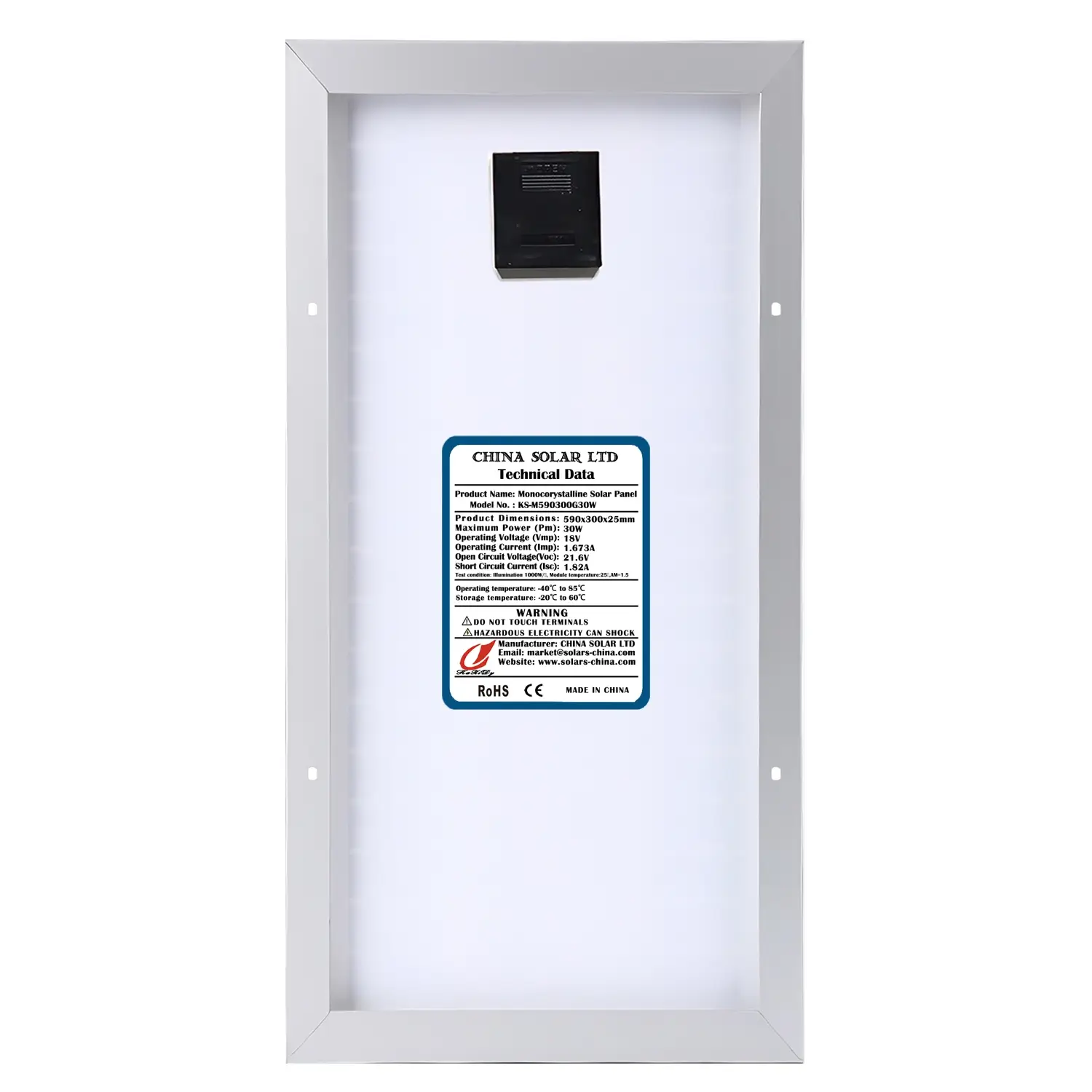 30W Panou Solar Monocristalin