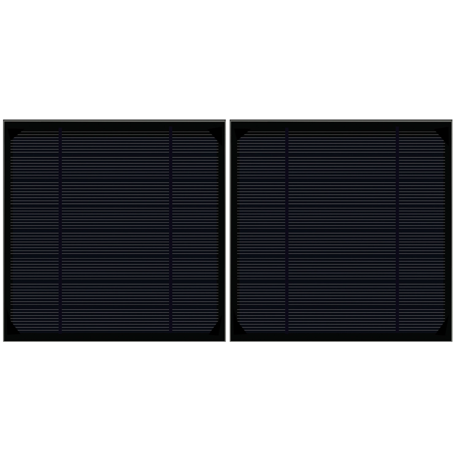 2W Panou Solar Negru
