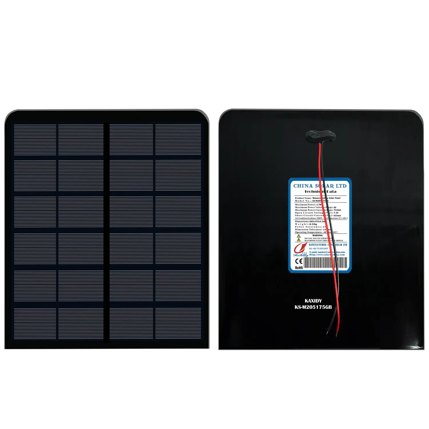 6V Panouri Solare Negru