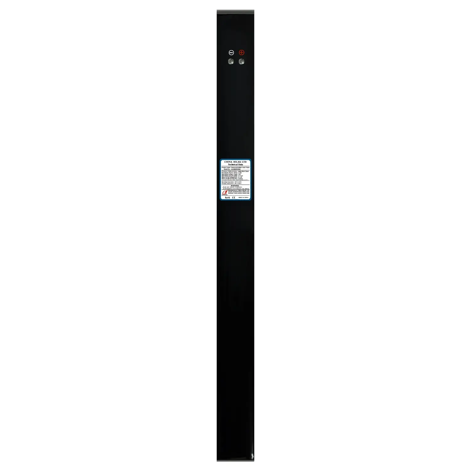 3W Panou Solar Negru