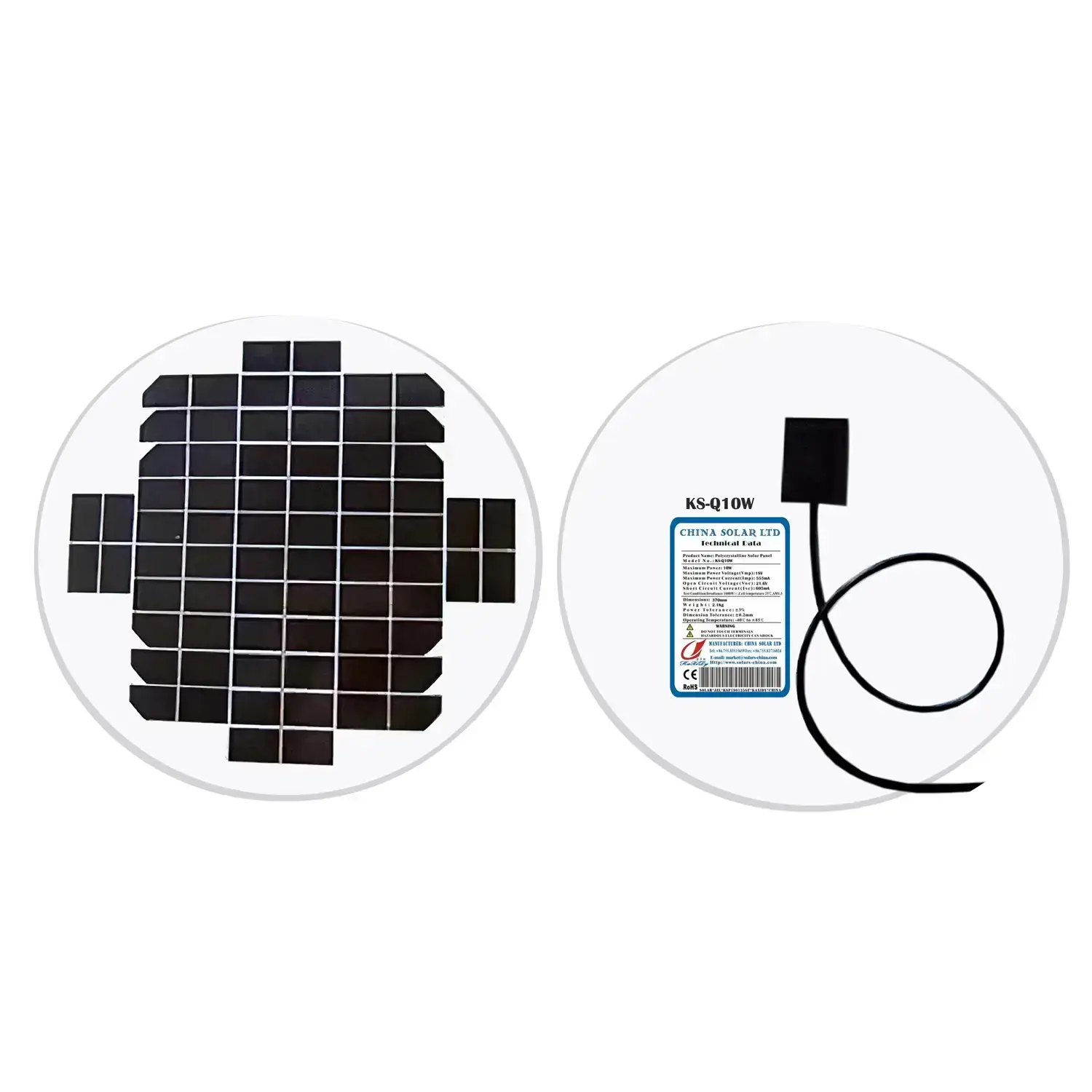 10W Panouri Solare Rotunde pentru iluminat