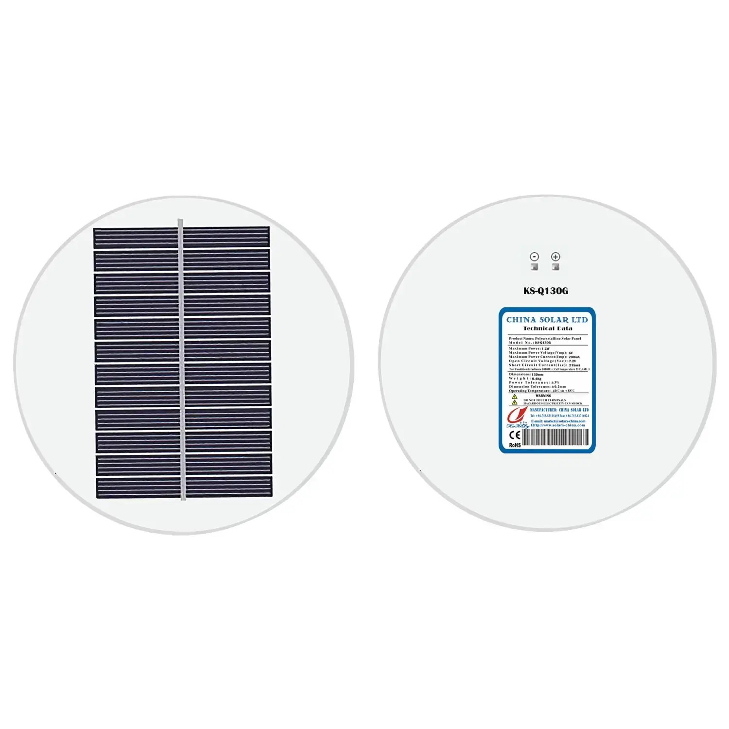 6V Panouri Solare Circulare
