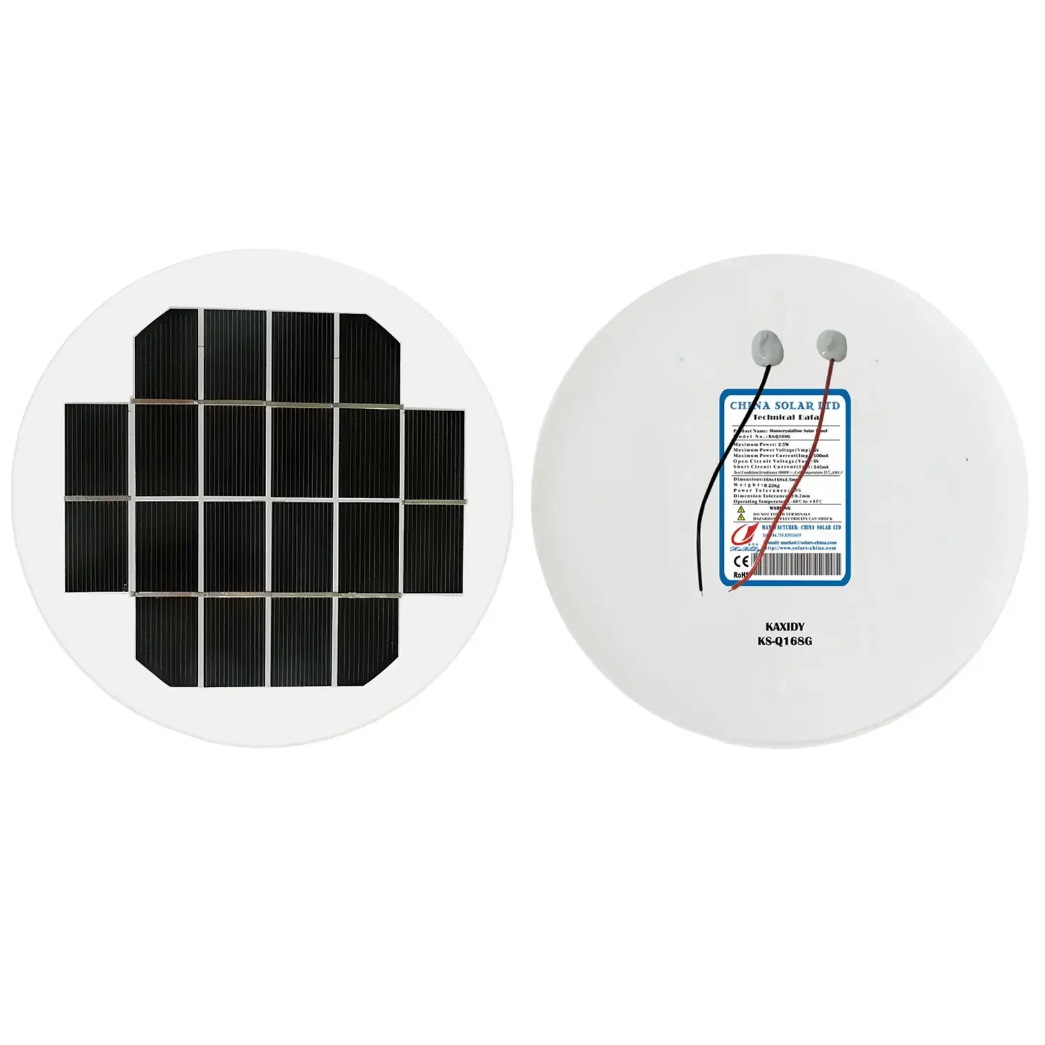 2,5W Panouri Solare Circulare
